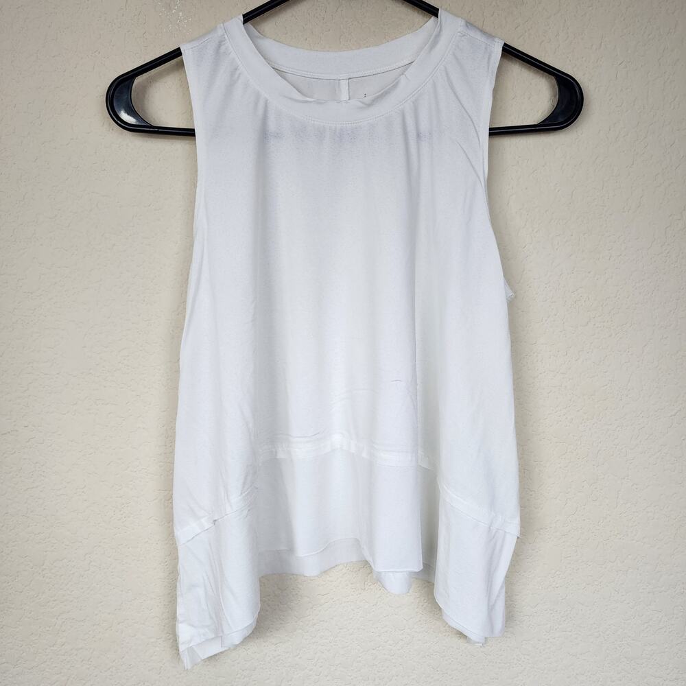 Small Sheer White Tank Top Shirt